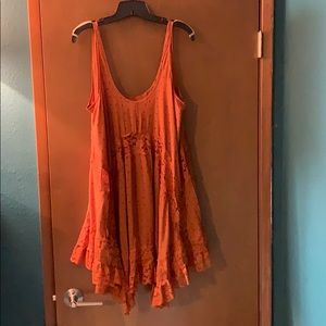 Free people swing slip, burnt orange